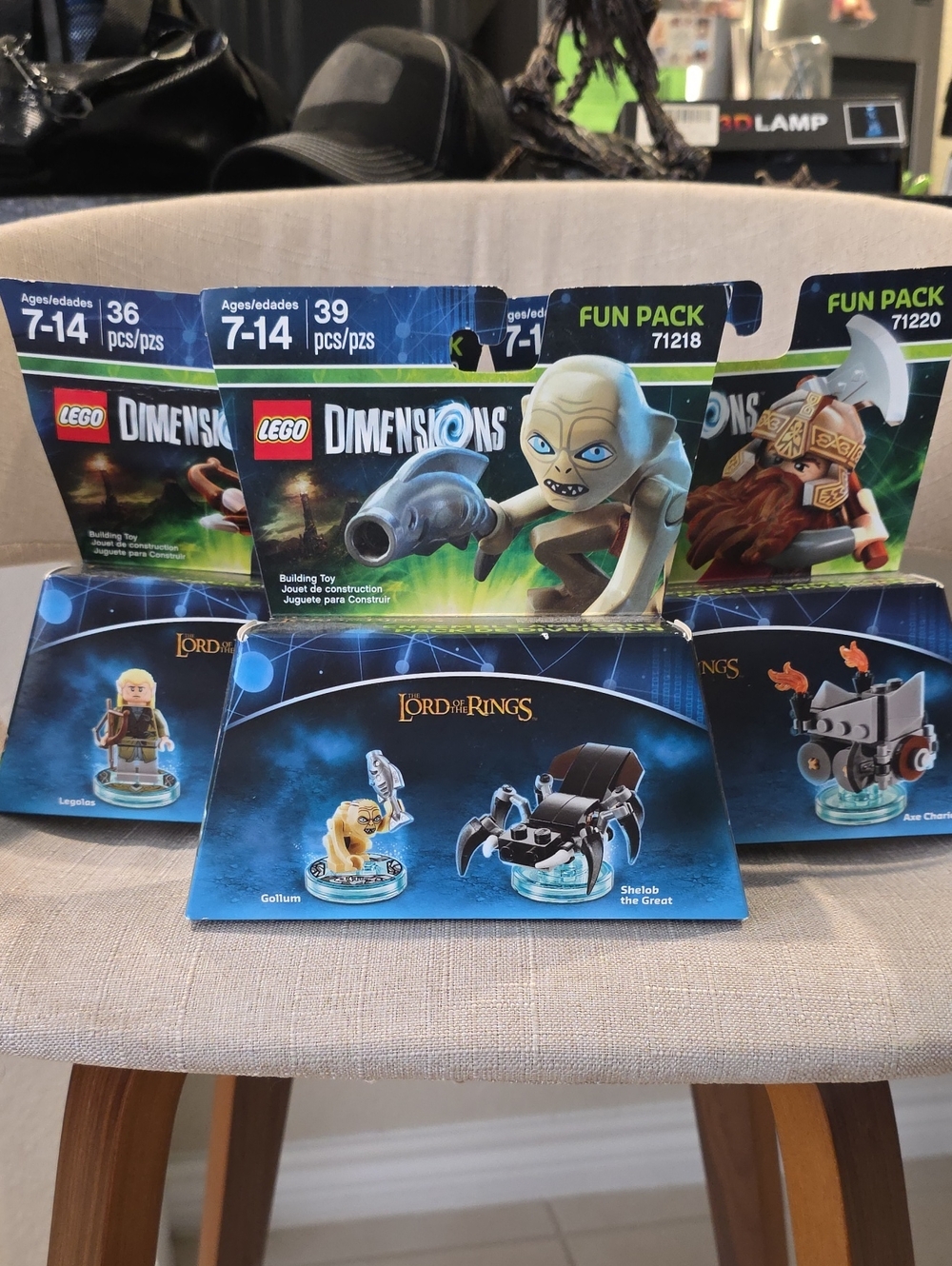 Lego Dimensions Fun Pack Lord of the Rings –71219 , 71220 And 71218